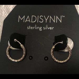 Sterling silver mini hoop earrings retail $20